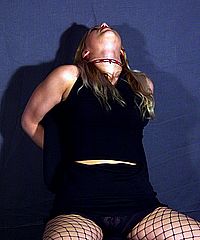 Shy Blonde Bondage Babes Restrained